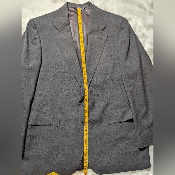 Mens Virgin Wool Signals from Donald Brooks Grey Suit Jacket Made inUSA 38R gray - Picture 7 of 14